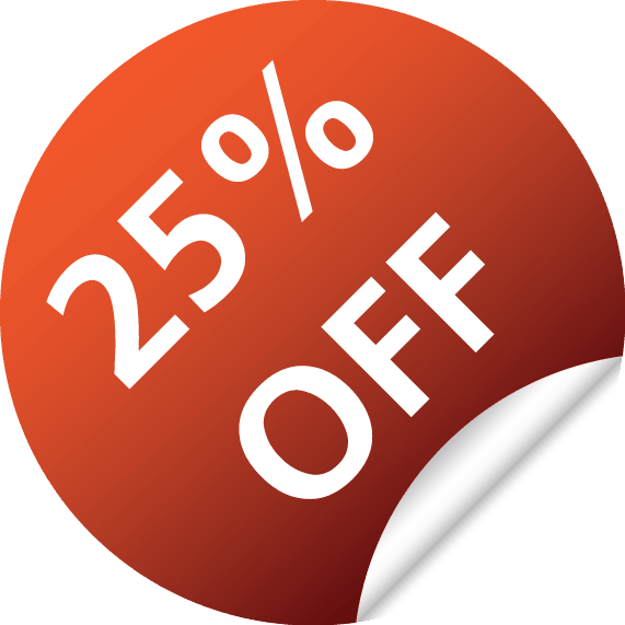 Almost gone now! Special offer! 25% of your first bill for your new ...